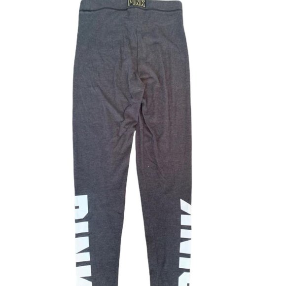 🌟HOST PICK!🌟 Iconic Victoria Secret’s PINK grey leggings with emblem - Picture 4 of 4